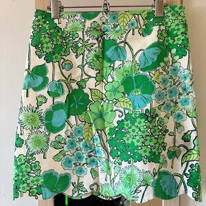 Vtg Y2K Talbots floral mini skirt